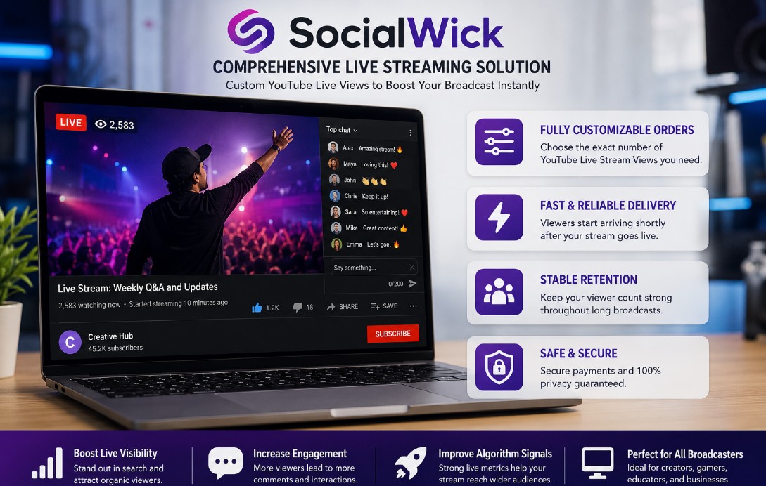 SocialWick - Comprehensive Live Streaming Solution