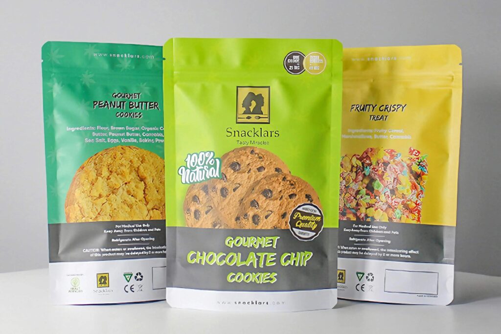 Custom Cookies Mylar Bags Freshly Packaged.